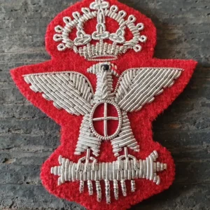WW2 RIPRODUZIONE FREGIO BUSTINA GENERALE FILO ARGENTO REGIO ESERCITO ITALIANO