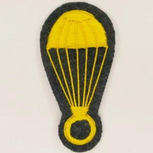 WW2 Riproduzione Fregio Paracadutista GrigioVerde filo Giallo Regio Esercito Italiano