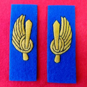 WW2 Riproduzione Mostrine Reparto Paracadutista ricamo Filo