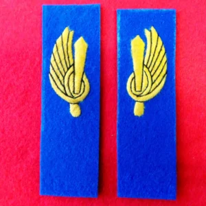 WW2 Riproduzione Mostrine Reparto Paracadutista ricamo Filo Giallo