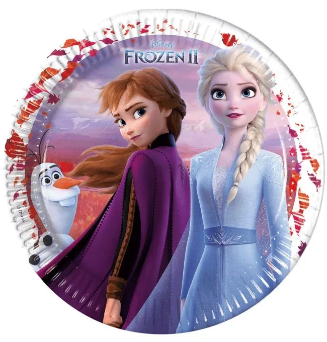 Pack di 8 Piatti di Elsa e Anna di Frozen 2 Liragram