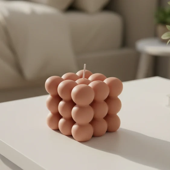 AromaCube Candela Profumata – Candela Cubo Artigianale Cera di Soia, Decorativa e Profumata Cozey Maison