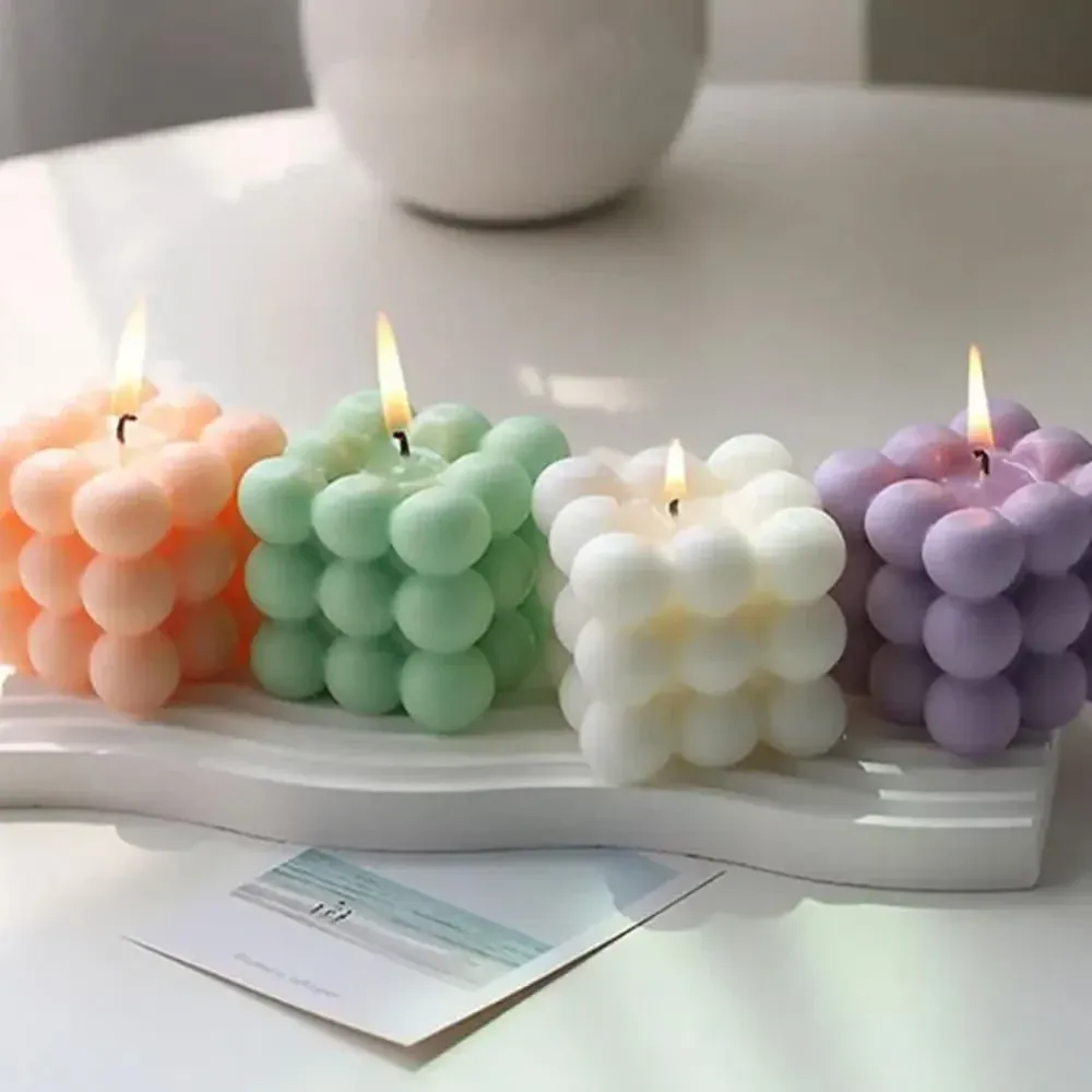 AromaCube Candela Profumata – Candela Cubo Artigianale Cera di Soia, Decorativa e Profumata Cozey Maison