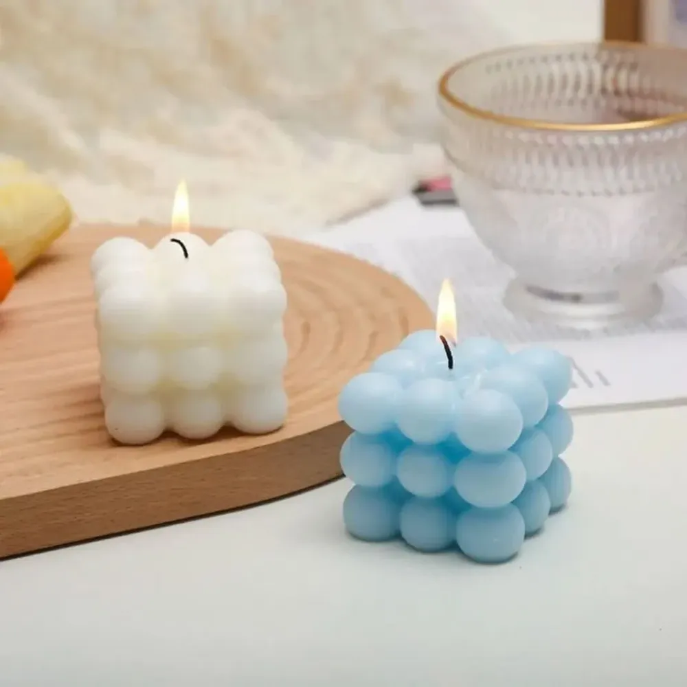 AromaCube Candela Profumata – Candela Cubo Artigianale Cera di Soia, Decorativa e Profumata Cozey Maison