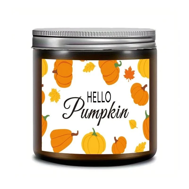 AutumnGlow Candela profumata – Candela cera di soia con aromi autunnali, 200g, lunga durata di combustione Cozey Maison