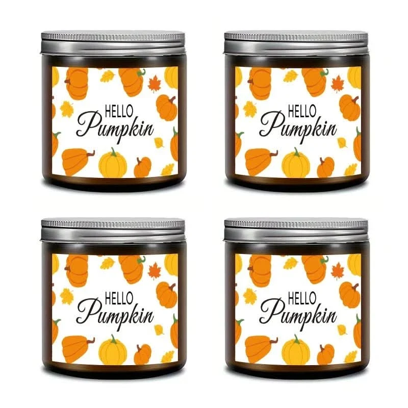 AutumnGlow Candela profumata – Candela cera di soia con aromi autunnali, 200g, lunga durata di combustione Cozey Maison
