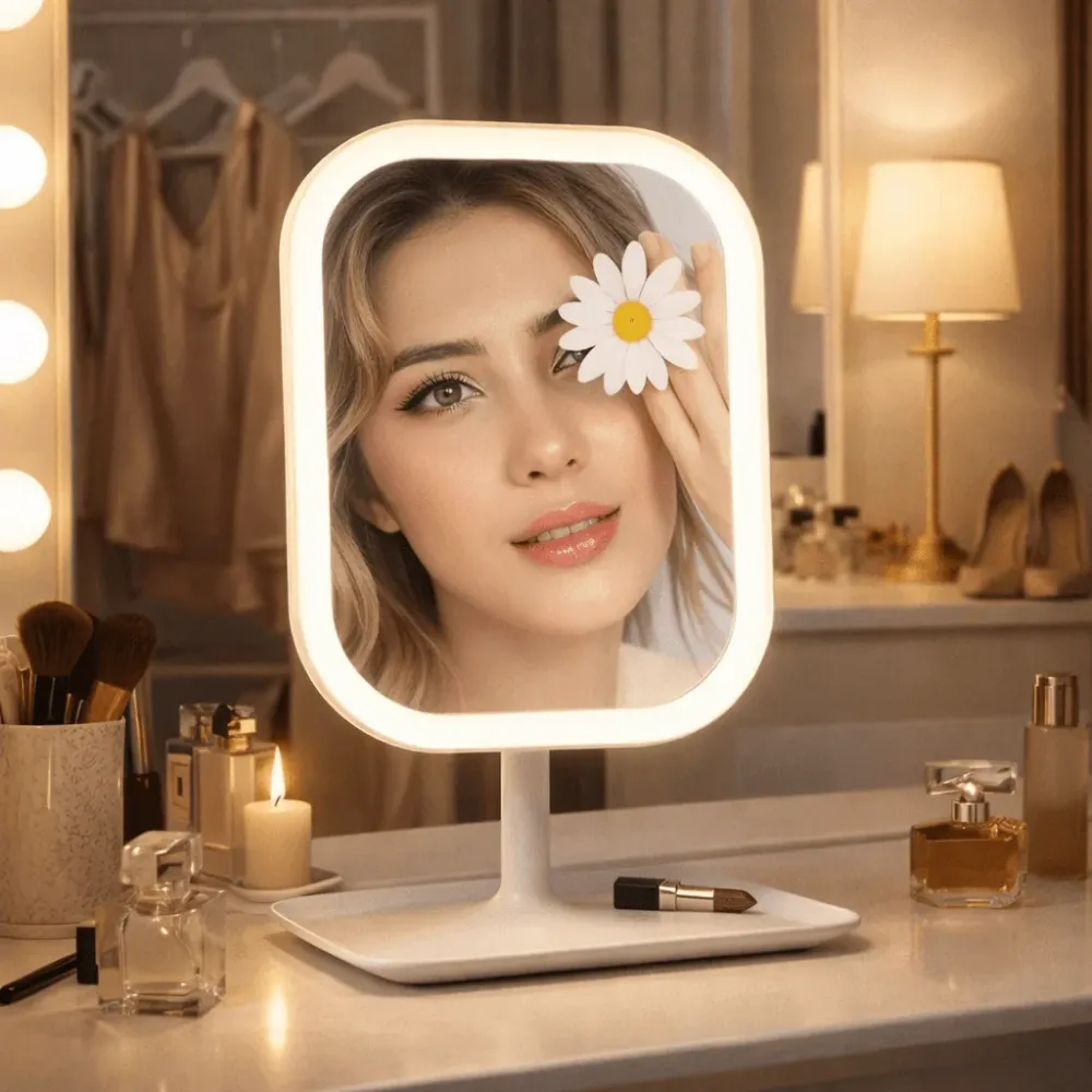 BEAUTYLICHT – Specchio cosmetico LED con controllo touch e 3 modalità di illuminazione Cozey Maison