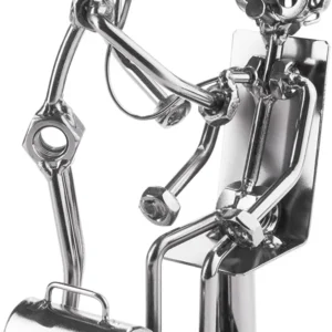 Brubaker Vite Uomo Doctor Patient Stethoscope - Figura d'Acciaio Fatta Mano Uomo di Metallo - Idea Regalo Figura Metallo p...