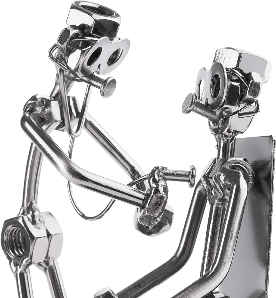 Brubaker Vite Uomo Doctor Patient Stethoscope - Figura d'Acciaio Fatta Mano Uomo di Metallo - Idea Regalo Figura Metallo p...