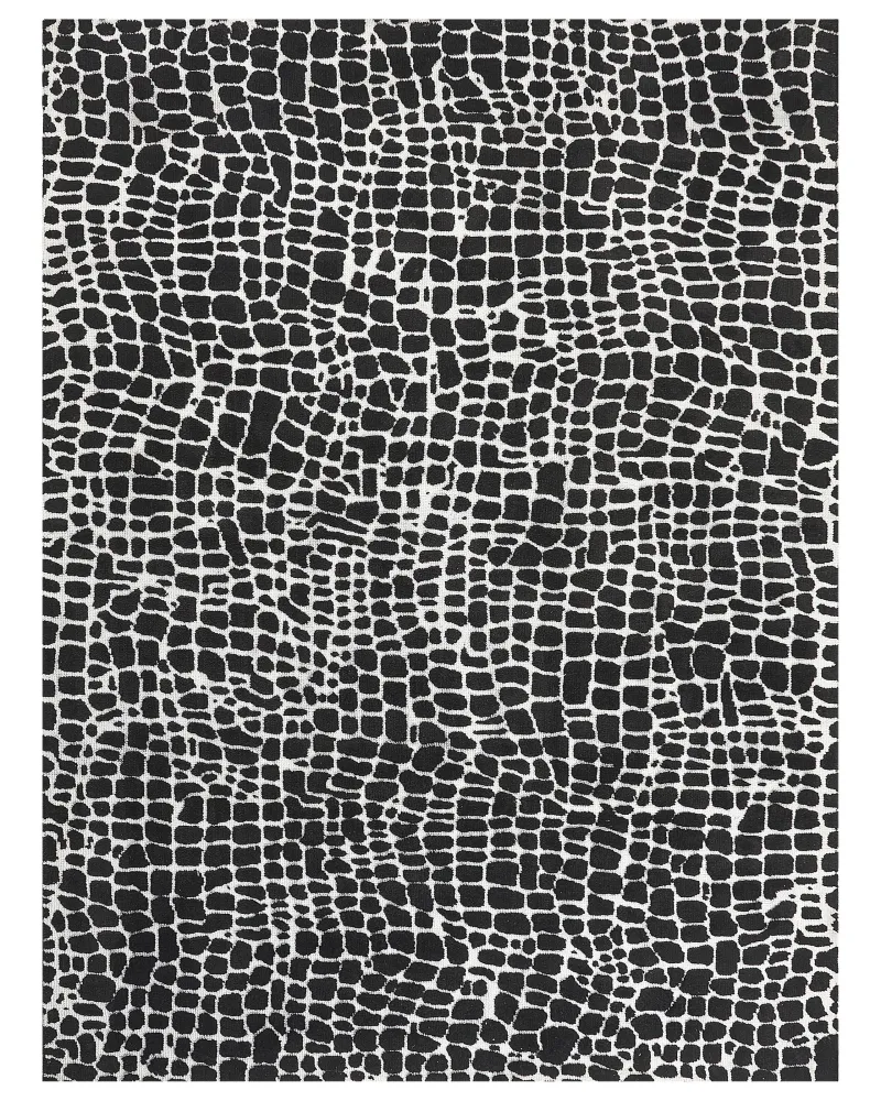 Tappeto bianco e nero 300 x 400 cm PUNGE