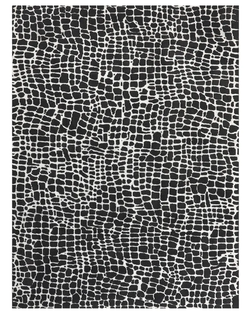 Tappeto bianco e nero 300 x 400 cm PUNGE