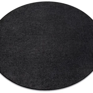 TAPPETO cerchio SANTA FE nero 98 pianura tinta unita cercle 133 cm