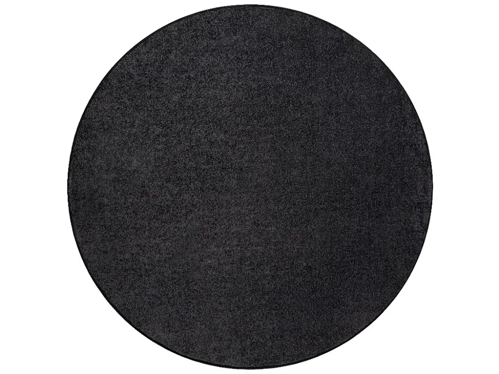 TAPPETO cerchio SANTA FE nero 98 pianura tinta unita cercle 133 cm