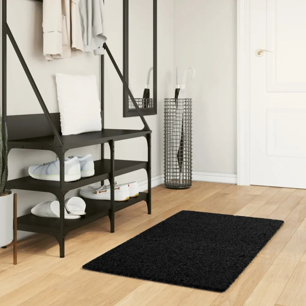 Tappeto OVIEDO Pelo Limitato Nero 60x110 cm