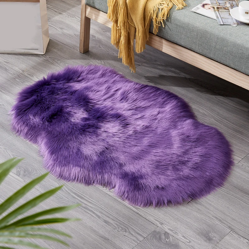 Tappeto per interni naturale Shag Tappeto tinta unita multicolore Tappeto per animali domestici resistente alle macchie an...