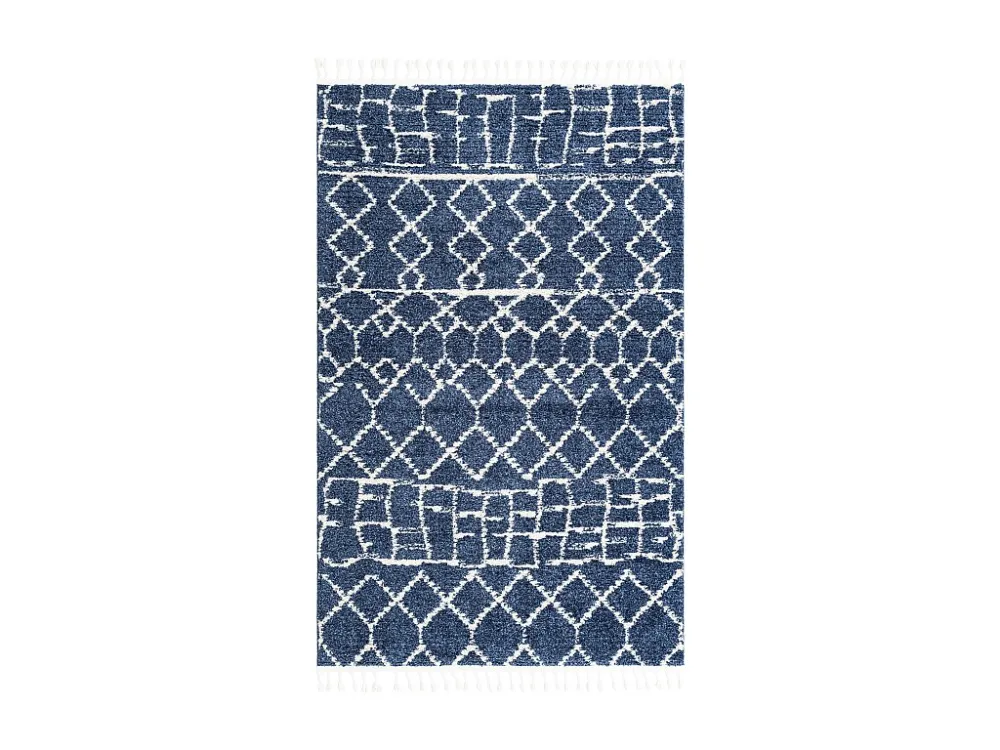 Tappeto shaggy 185x125 Blu Frauenfeld Diamond