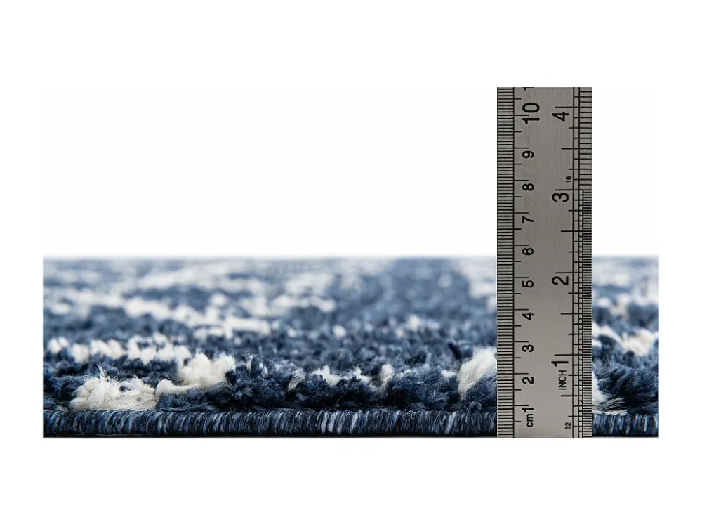 Tappeto shaggy 185x125 Blu Frauenfeld Diamond