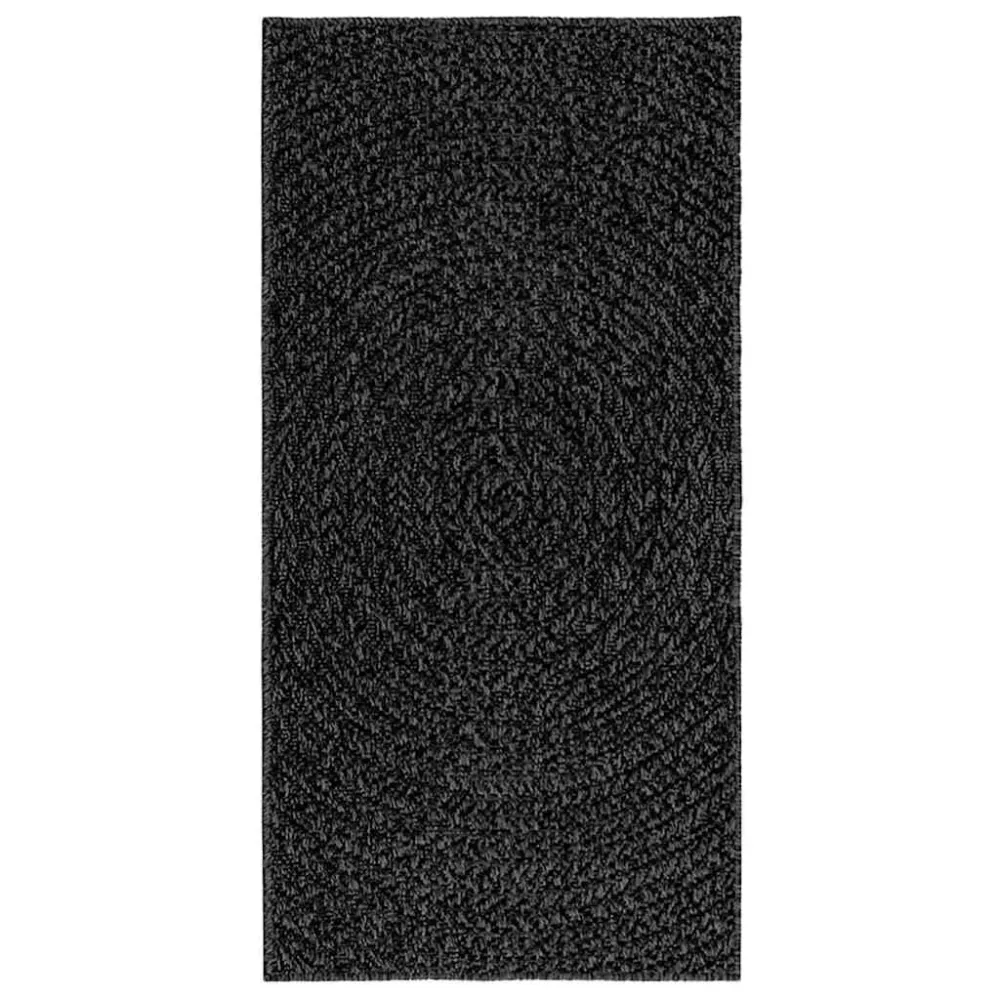 Tappeto ZIZUR Antracite 60x110 cm Aspetto Iuta Interni Esterni