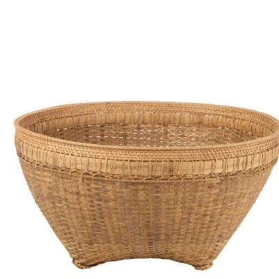 Cesto Rattan Naturale Grande Contenitore 85 cm