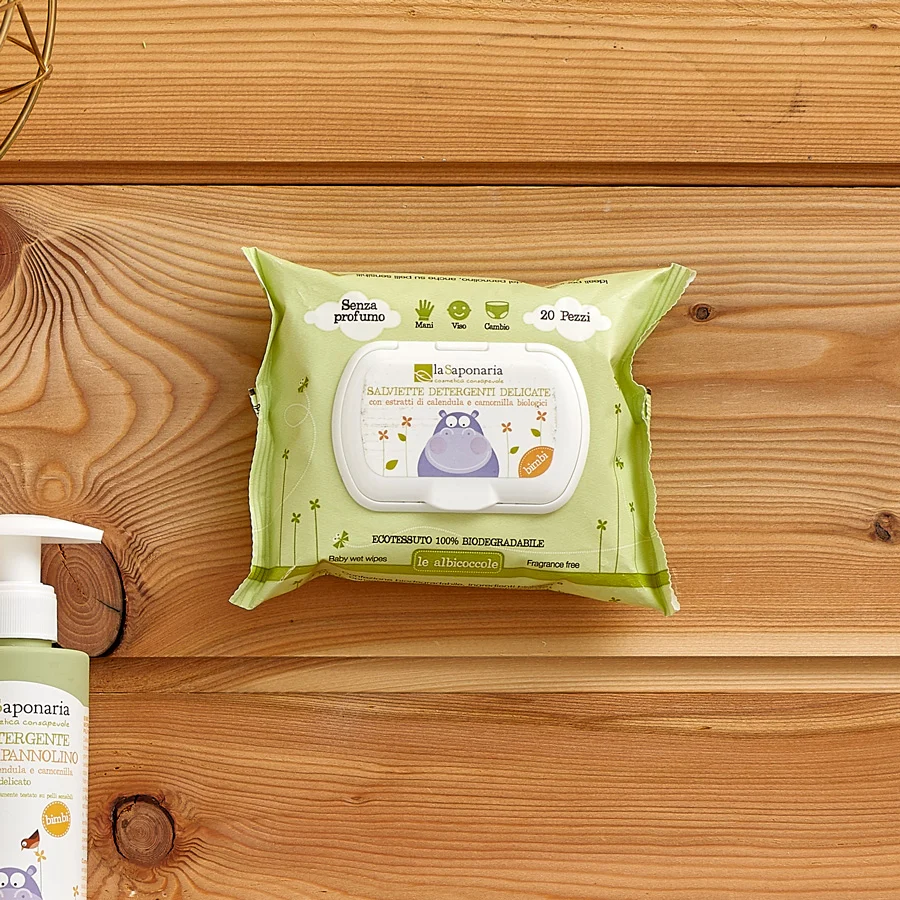 Salviette detergenti biodegradabili – La Saponaria