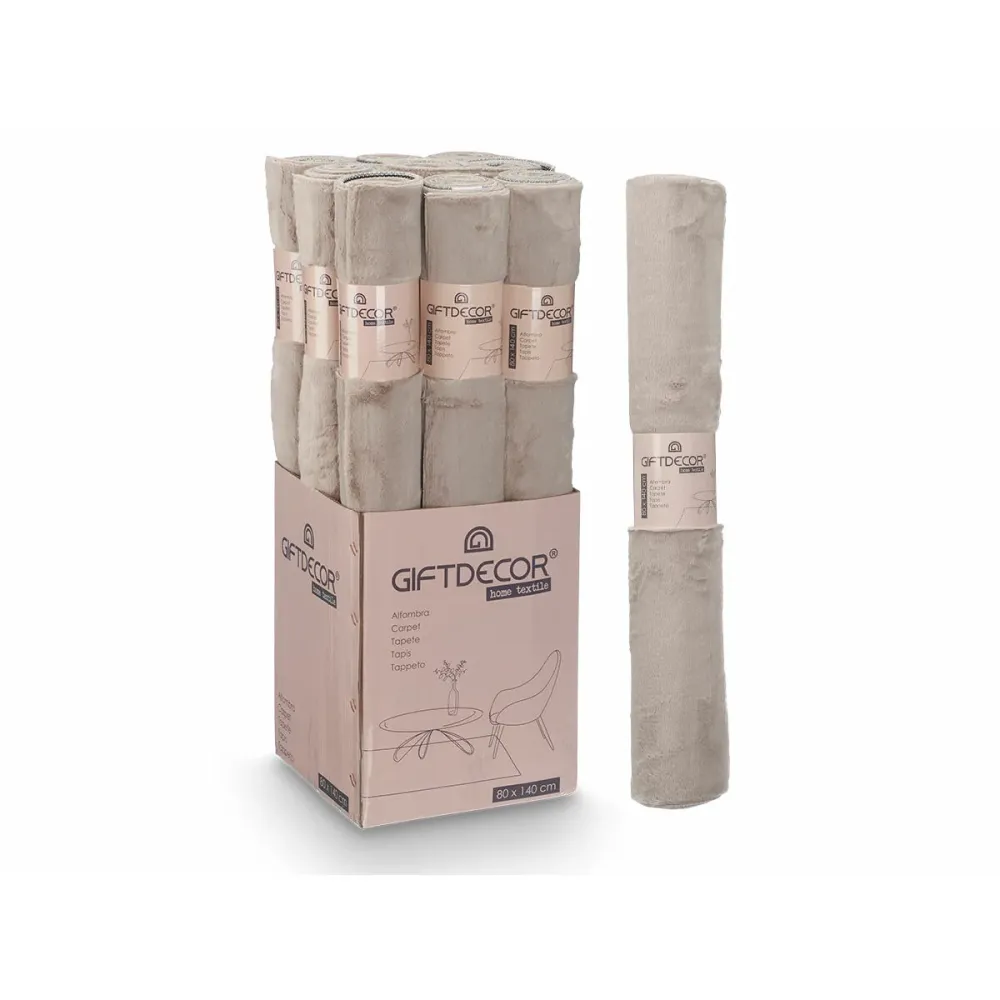 Sbiancante Tessuti Tappeto Gift Decor Tenero Beige 140 x 80 cm (9 Unità)