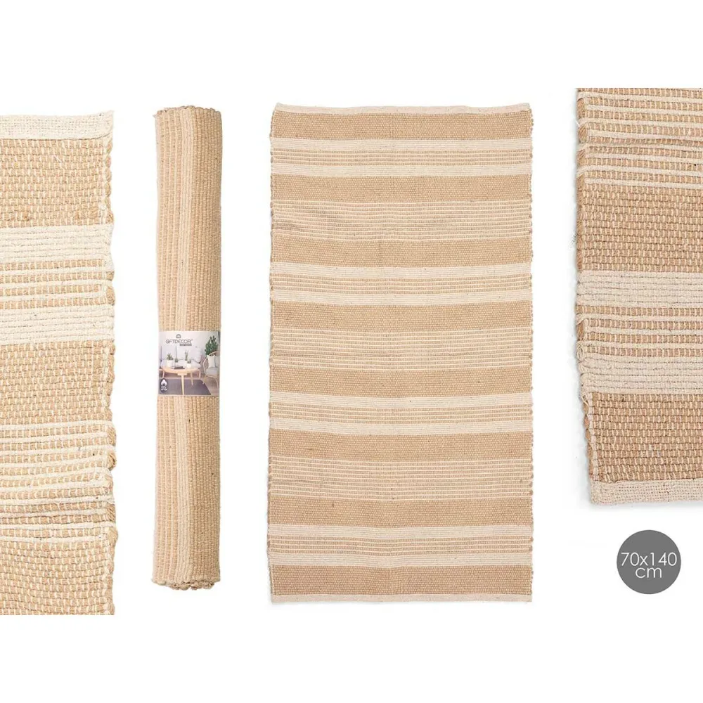 Tappeto GiftDecor NO.01 Bianco Marrone 70 x 140 cm (8 Unità) | Disinfettante |