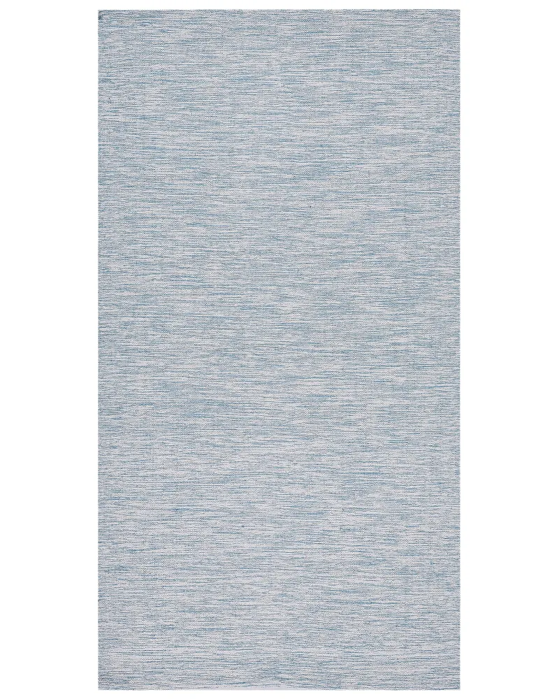 Tappeto cotone azzurro palese 80 x 150 cm DERINCE
