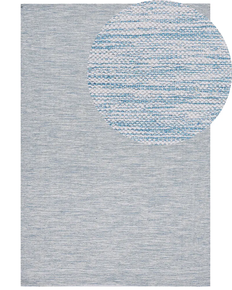 Tappeto cotone azzurro trasparente 140 x 200 cm DERINCE per Superfici Dure