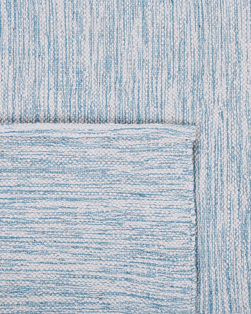 Tappeto cotone azzurro trasparente 140 x 200 cm DERINCE per Superfici Dure