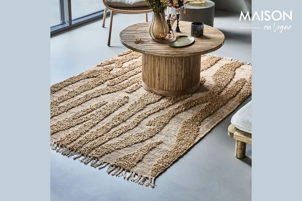 Tappeto marrone fibra naturale 200x140 cm Prendi House Doctor - 200cm