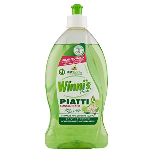 Winni'S - Detergente Piatti, Naturel, Concentrato, Ipoallergenico, Con...