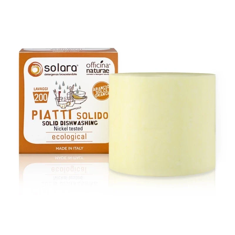 Solara - Detergente Piatti solido all'arancio dolce 180gr