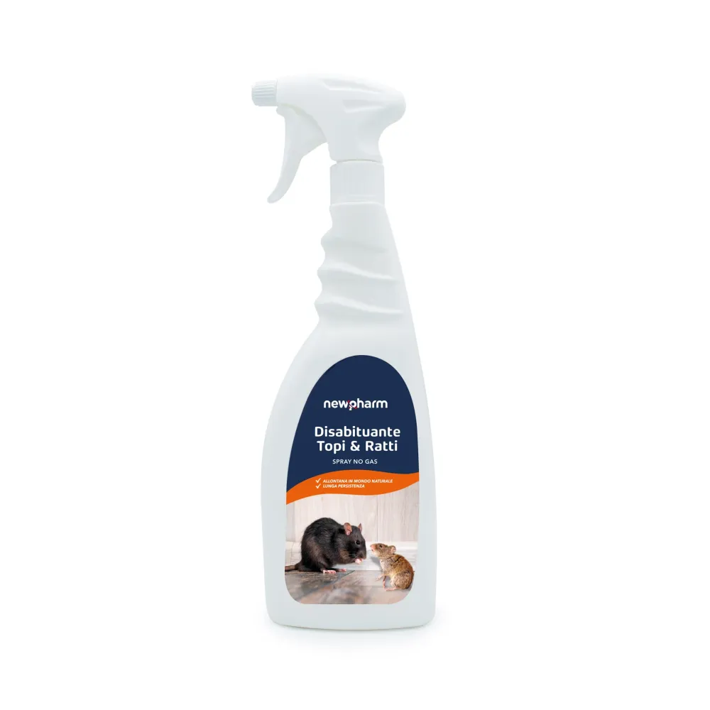 Disabituante repellente Newpharm Topi e Ratti RTU 750 ml