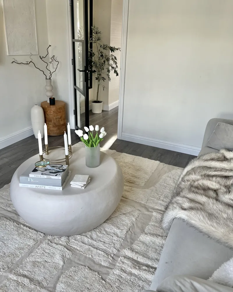 Tappeto beige cotone 160 x 230 cm DIYADIN