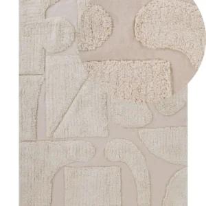 Tappeto beige cotone 160 x 230 cm DIYADIN