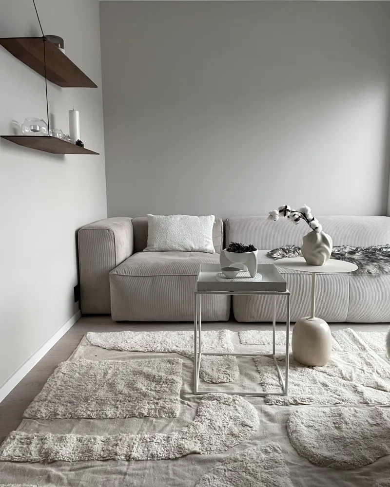Tappeto beige cotone 160 x 230 cm DIYADIN