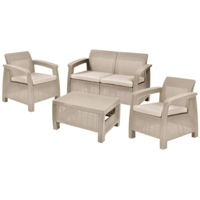 Confortevole Ergonomico Set da giardino resina Keter Outdoor Corfù