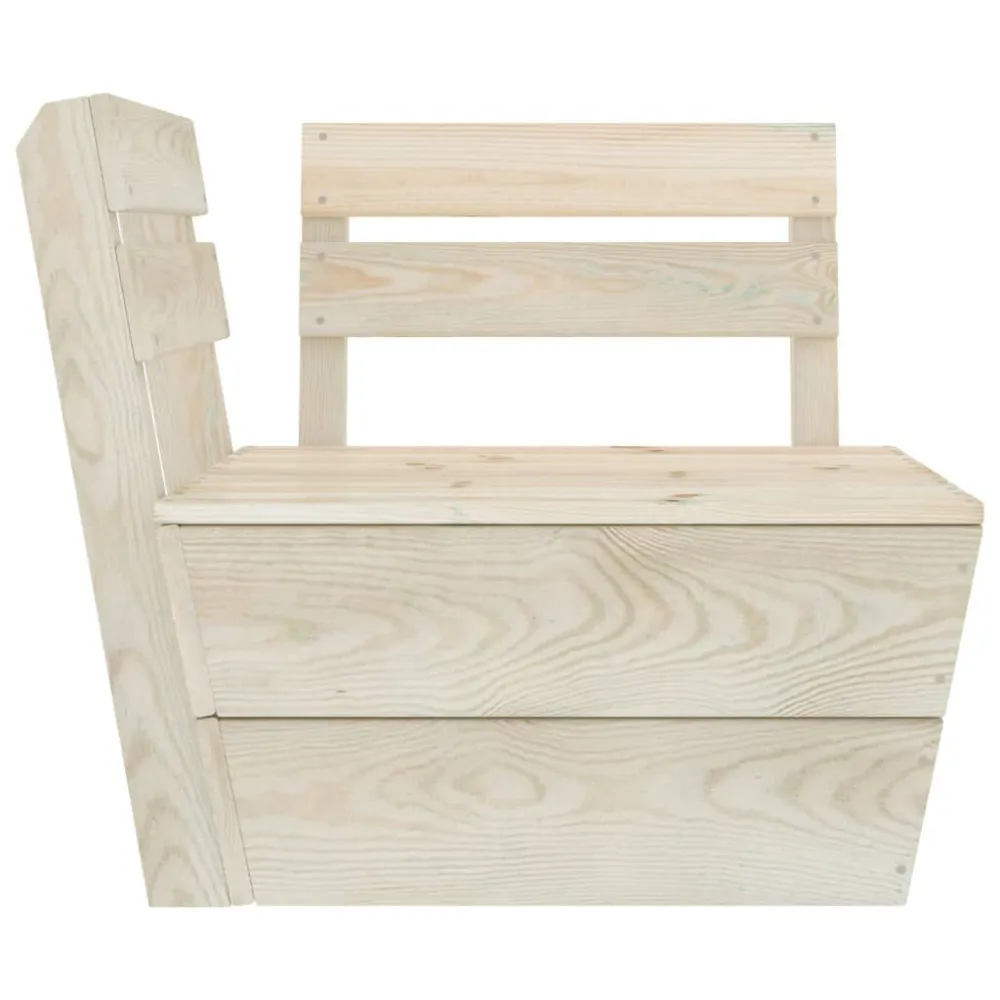Design Esclusivo Set Divani da Giardino su Pallet 10 pz Legno Abete Impregnato