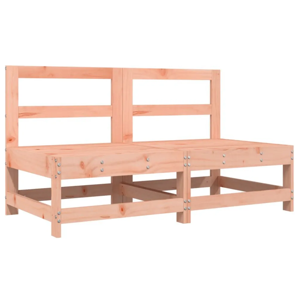Panca Dondolo Divani Centrali da Giardino 2 pz Legno Massello di Douglas