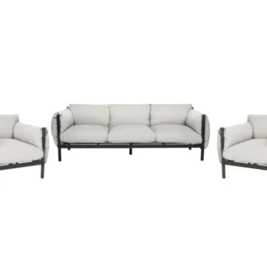 Panca Dondolo Set di divani ESPERIA Alluminio Grigio