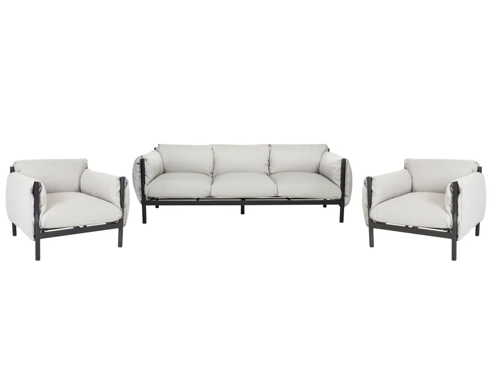 Panca Dondolo Set di divani ESPERIA Alluminio Grigio