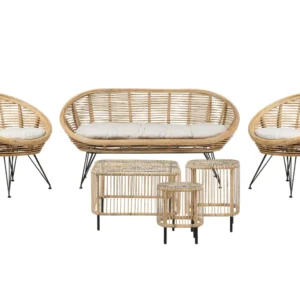 Panca Dondolo Set di divani MARATEA/CESENATICO Rattan Naturale