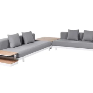 Poltrona Dondolo Set di divani MISSANELLO Poliestere Grigio