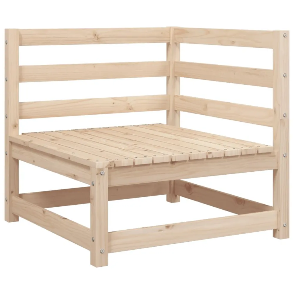 Premium Resina Sintetica Set Divani da Giardino 5 pz Legno Massello di Pino