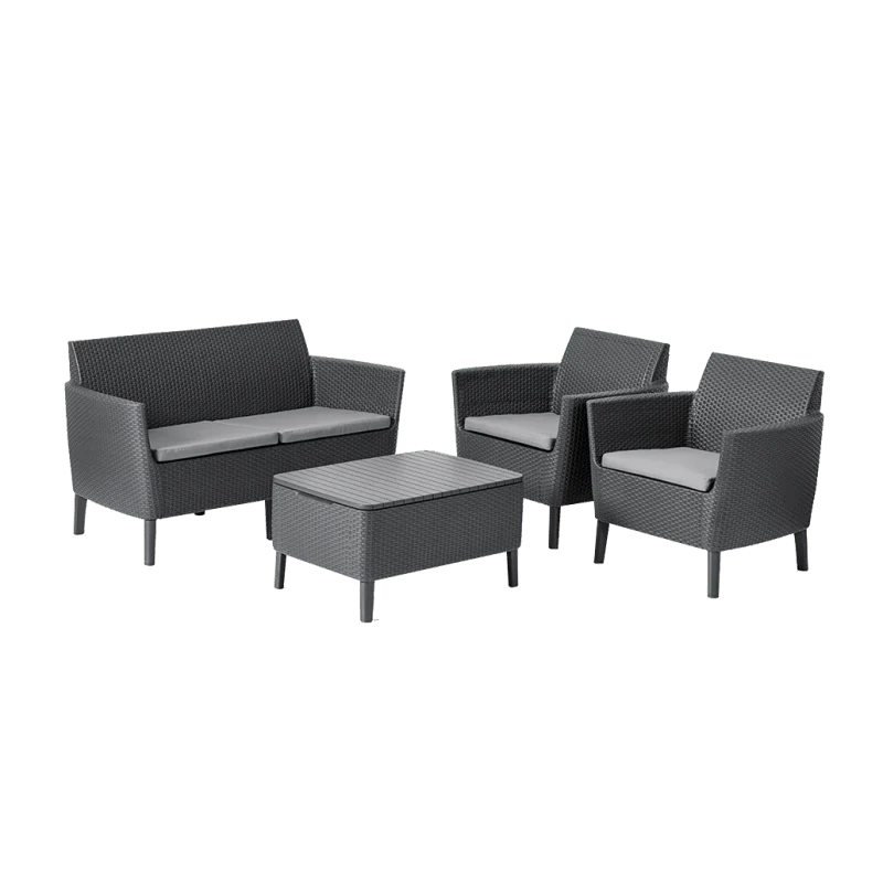 Salemo Lounge Set da giardino| Keter per Giardino e Spiaggia