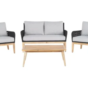 Sedia da Giardino Set di divani MERANO Legno d'acacia Grigio