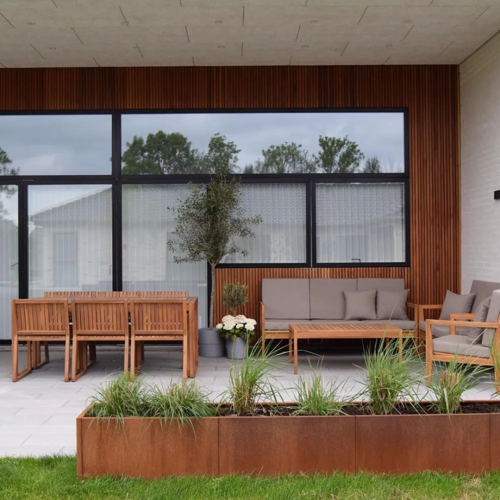 Sedia da Giardino Set di divani PATAJA Legno d'acacia Legno palese