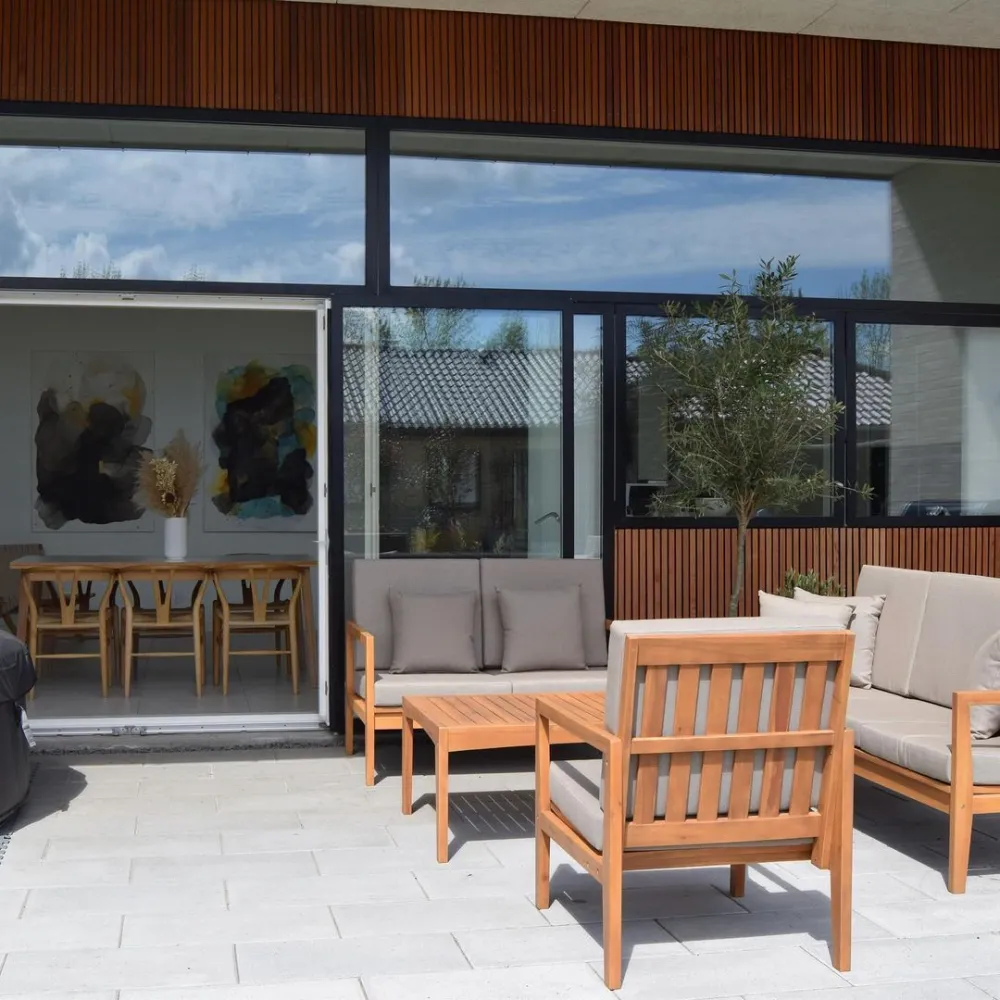 Sedia da Giardino Set di divani PATAJA Legno d'acacia Legno palese
