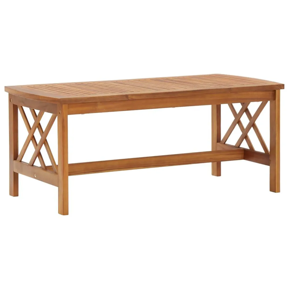 Sedia Pieghevole Set Divani da Giardino 2 pz Legno Massello di Acacia