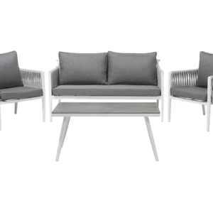 Sedia da Terrazzo Set di divani LATINA Alluminio Grigio